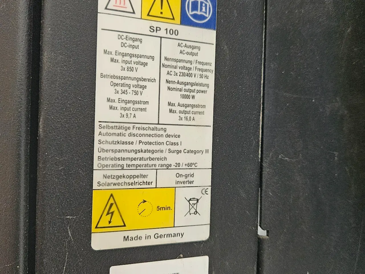 Billede 12 - SoluTronic SolPlus SP100 Inverter (10 kW)