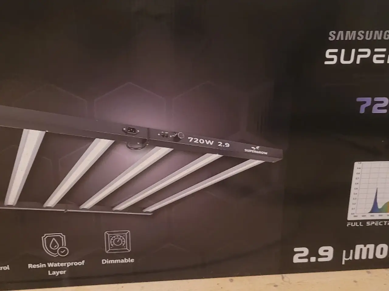 Billede 1 - VÆKSTLAMPE Samsung SuperGrow720W LED 2000kr ubrugt