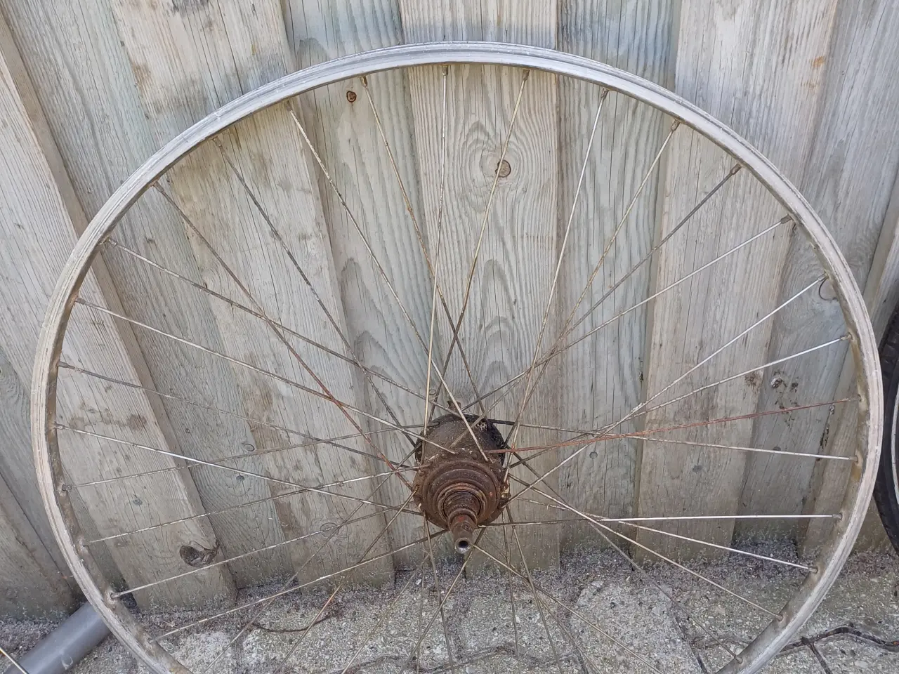 Billede 1 - Baghjuls fælge med gear - Hermans 25" - 14 mm x 16