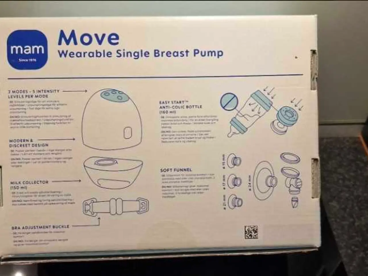Billede 2 - Mam Move Wearable Single brystpumte brugt 1 gang