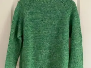 Hjemmestrikket meleret ULD/MOHAIR sweater - str. M