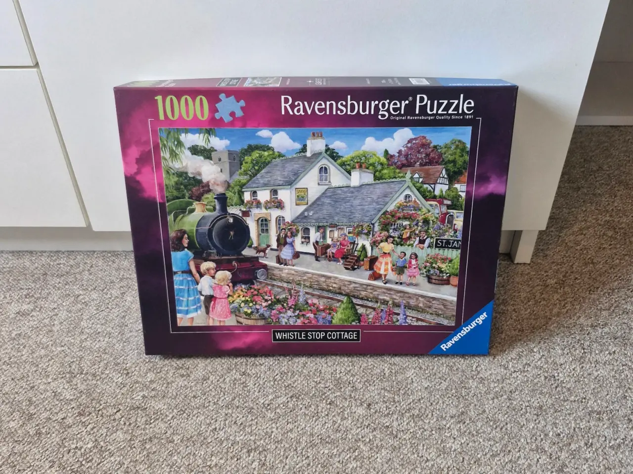 Billede 1 - Ravensburger, Whistle Stop Cottage, 1000 stk
