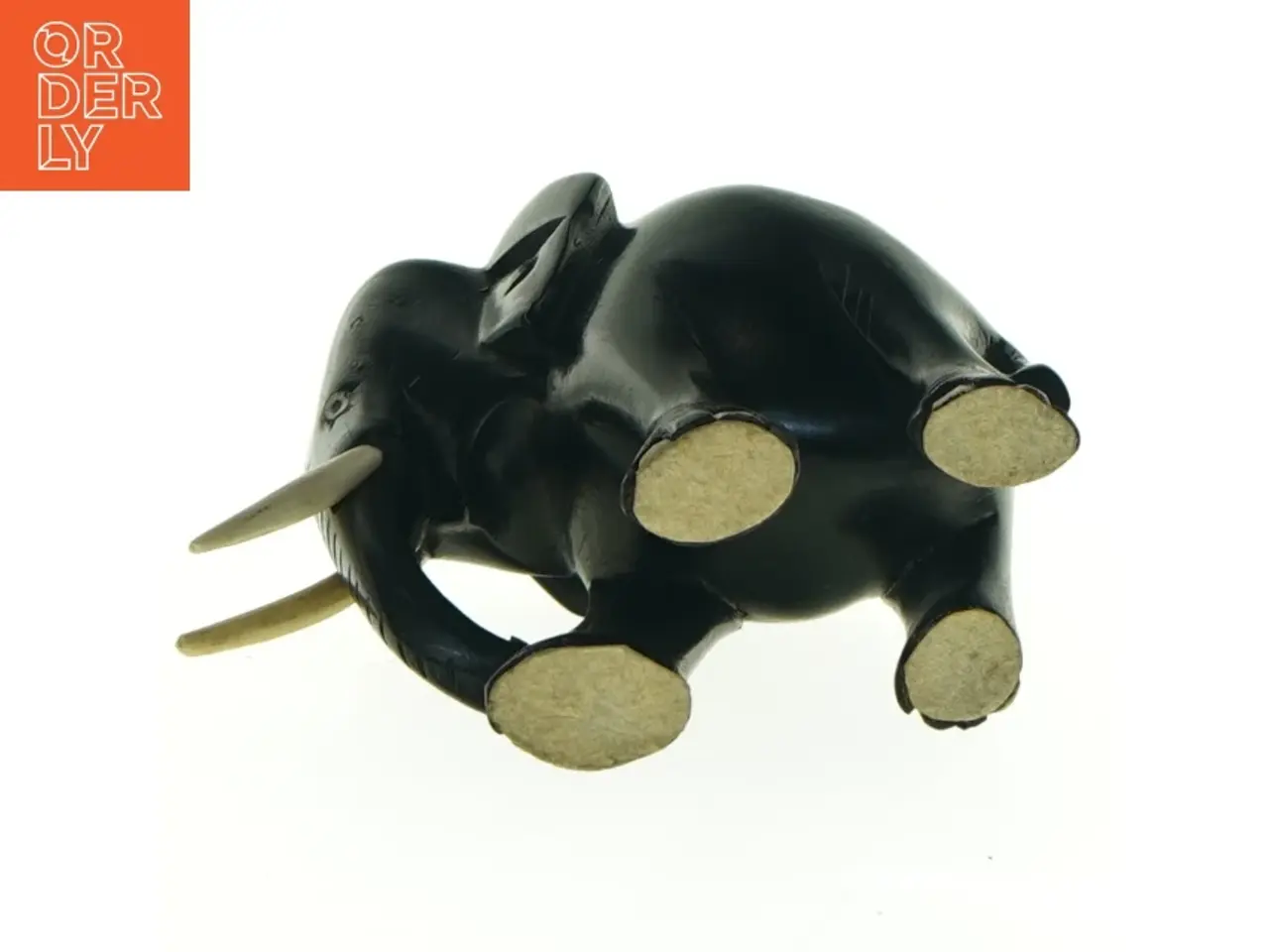 Billede 3 - Sort elefantfigur i træ (str. 11 x 9 cm)