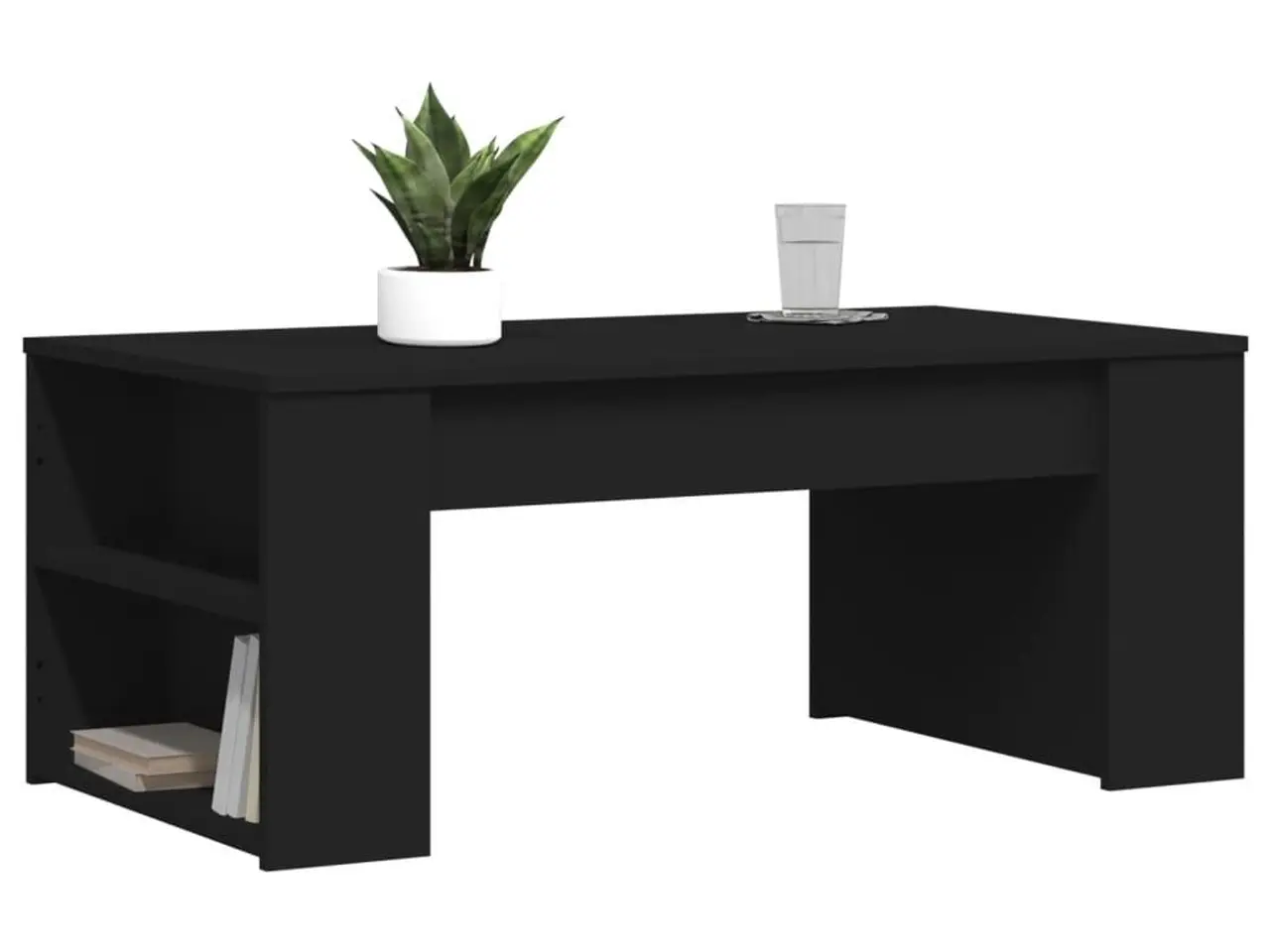 Billede 3 - Sofabord i konstrueret træ - 102 × 55 × 42 cm, sort
