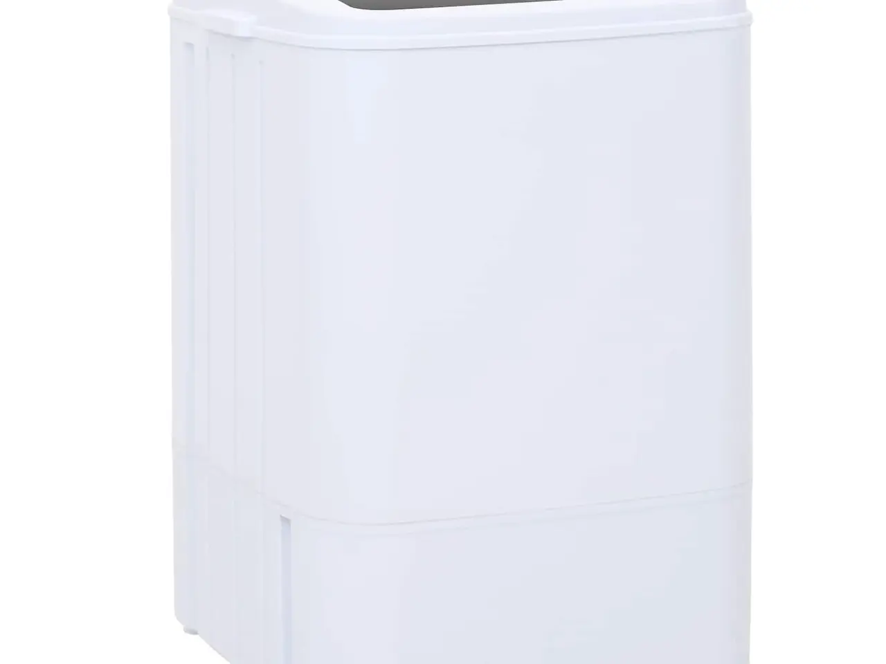 Billede 3 - Mini vaskemaskine 4,6 kg med dehydreringskurv - sort/hvid