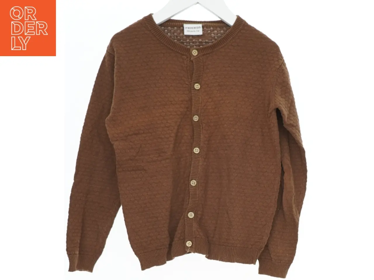 Billede 1 - Brun cardigan til børn fra Friends (str. 122)