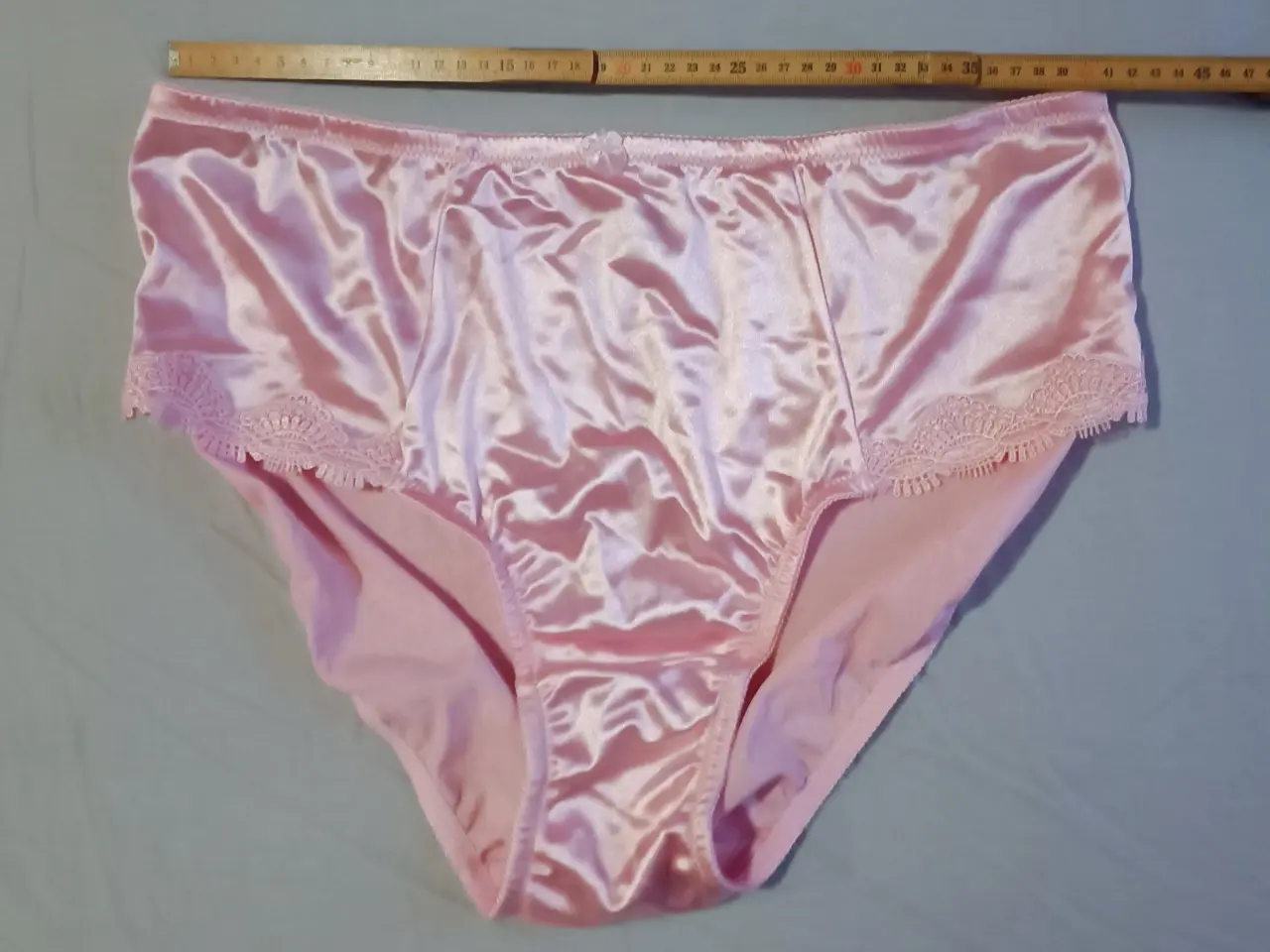 Billede 3 - Lys pink højtaljet trusse