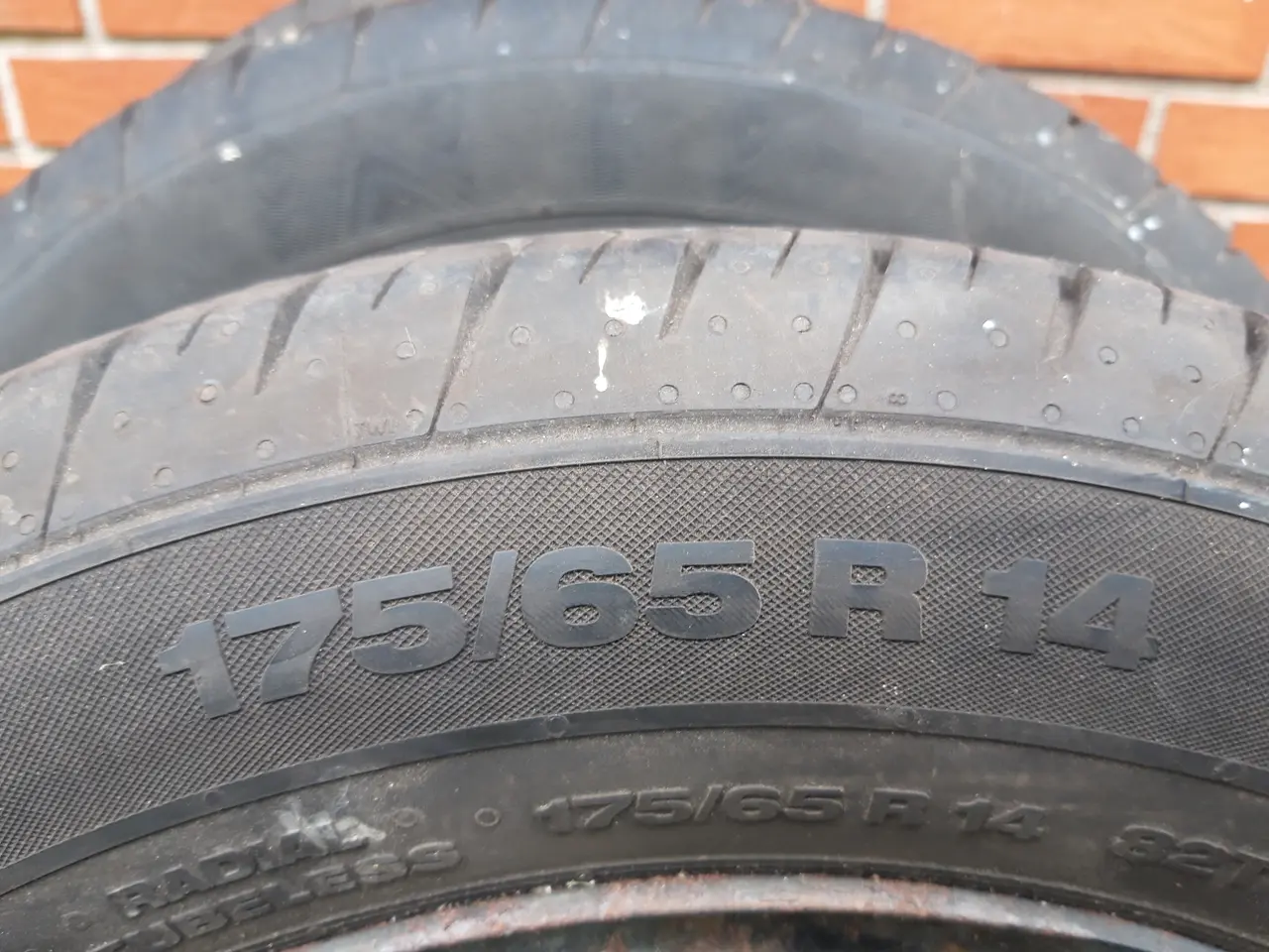 Billede 3 - 3 stk 4x100 VW stålfælge med dæk 400 kr