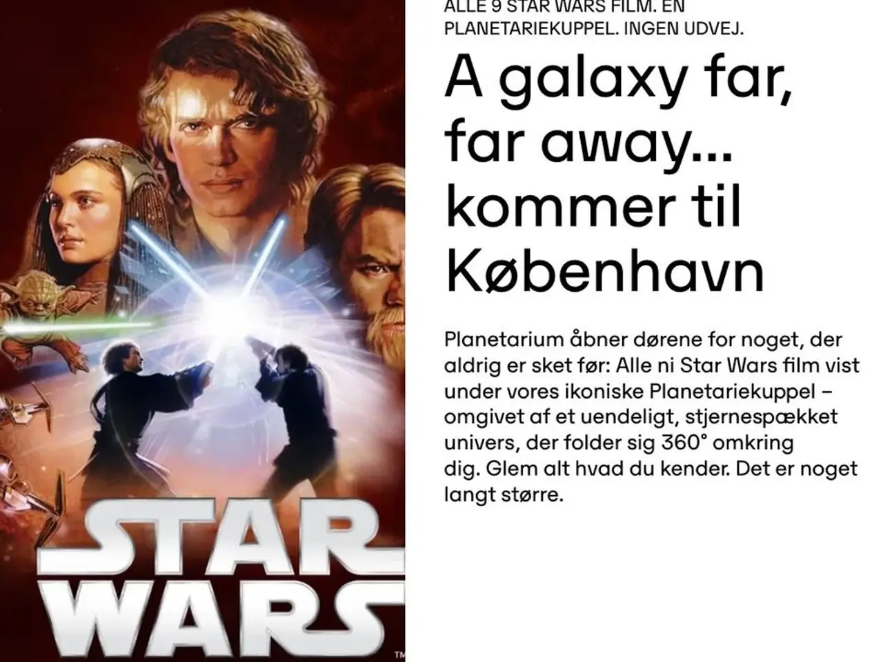 Billede 1 - Særvisninger af Star Wars-film i Planetarium