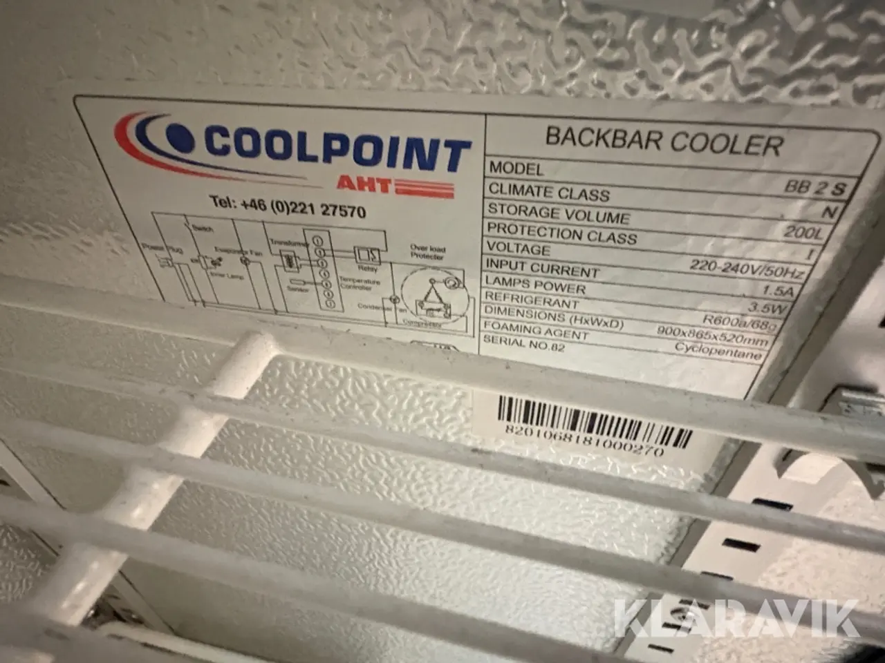 Billede 8 - Displaykøleskab Coolpoint BB2S
