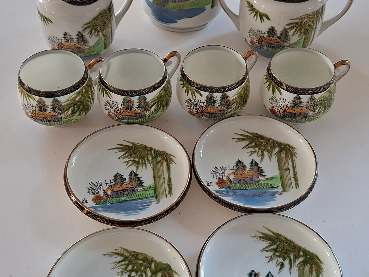 Billede 13 - Smukt vintage japansk kaffestel / testel – Hayashi