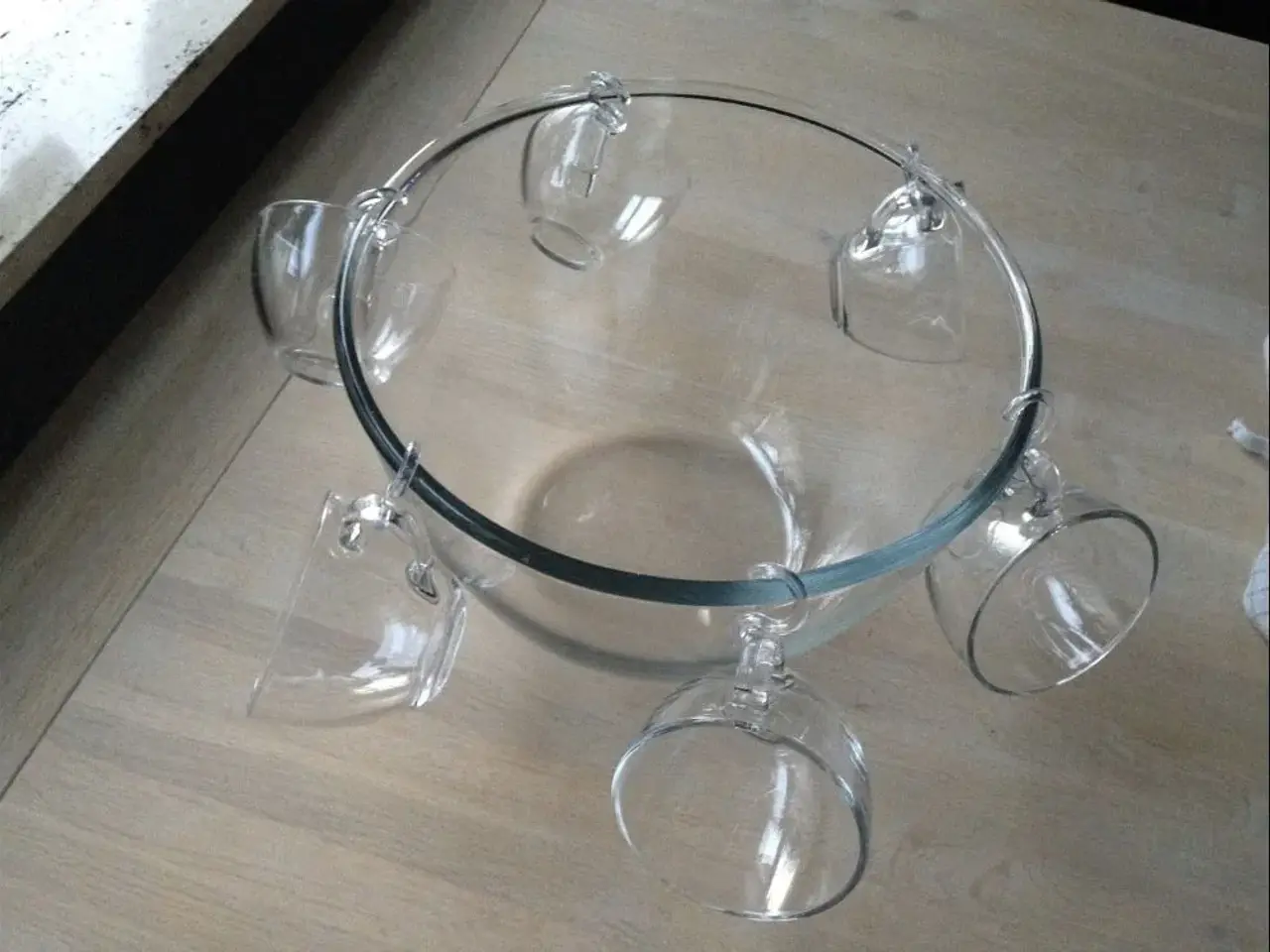 Billede 1 - Bodum glasbowle incl. krus/kroge