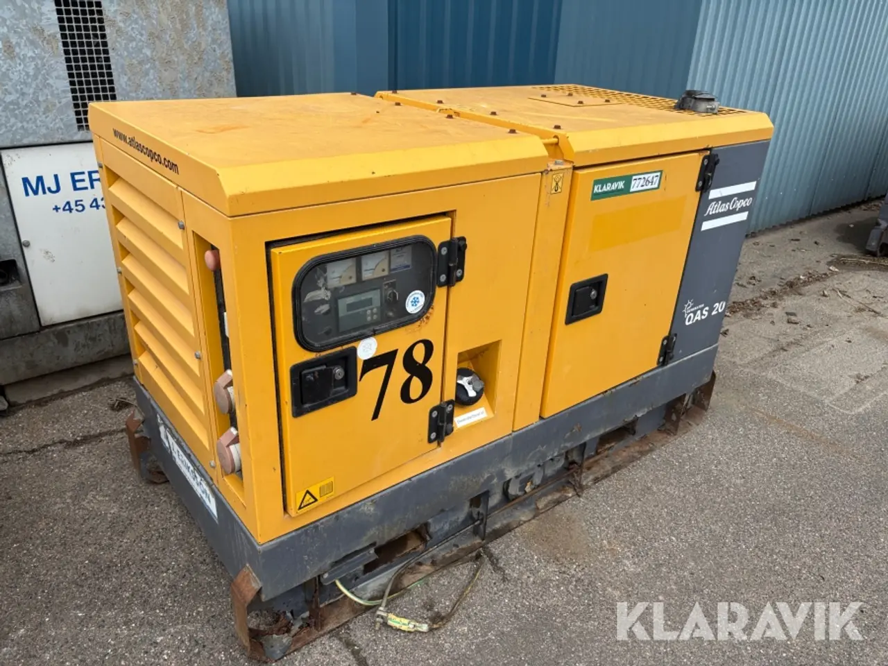 Billede 2 - Generator Atlas Copco QAS 20