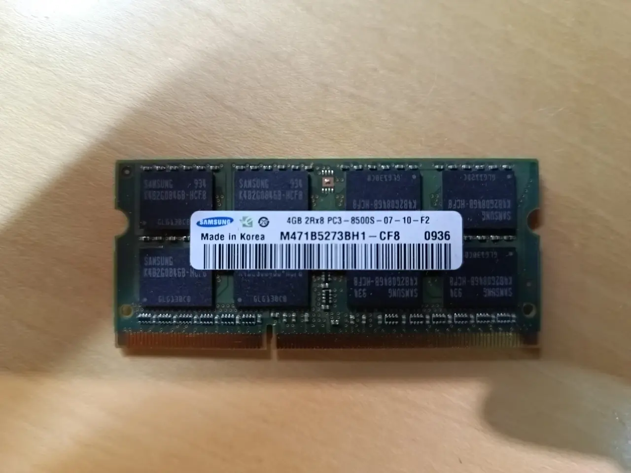 Billede 1 - Samsung 4GB DDR3 SO-DIMM ram