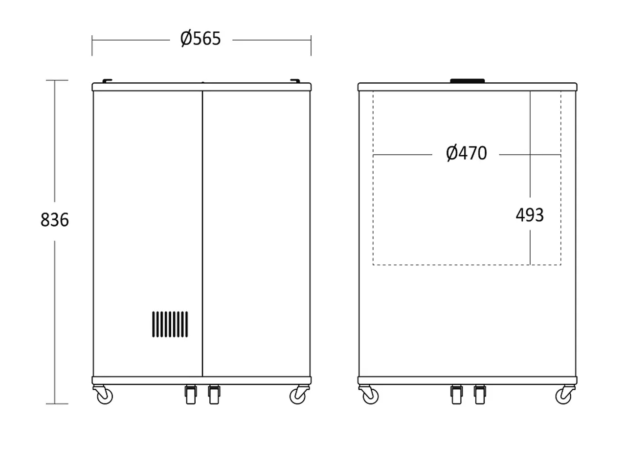 Billede 2 - Tøndekøler 87 Liter – TK 86 BE