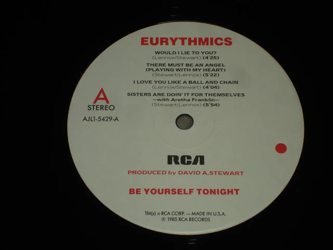 Billede 5 - (Sender gerne) Eurythmics – Be Yourself Tonight