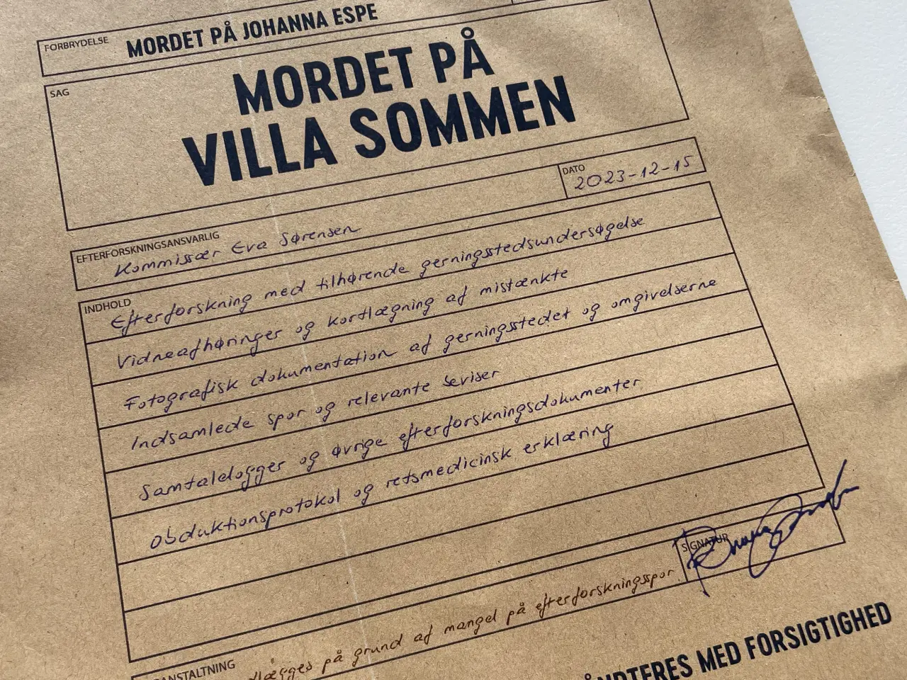 Billede 1 - Unsolved mord gåde