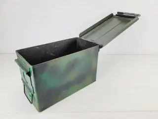 ⭐️- Original Militær Stål Ammunitionskasse