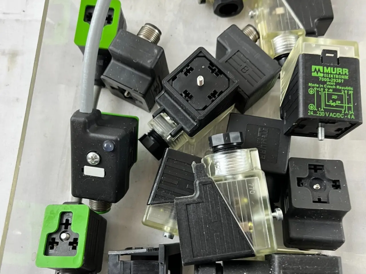 Billede 10 - Murr Elektronik ventil stik Plug DIN 43650 blandet
