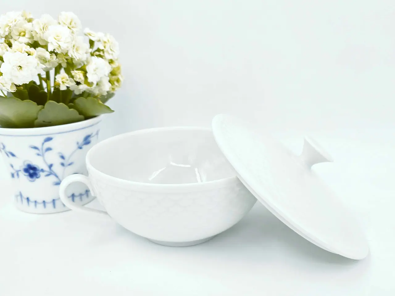 Billede 5 - Hvid Elegance Bouillonkop Porcelæn 