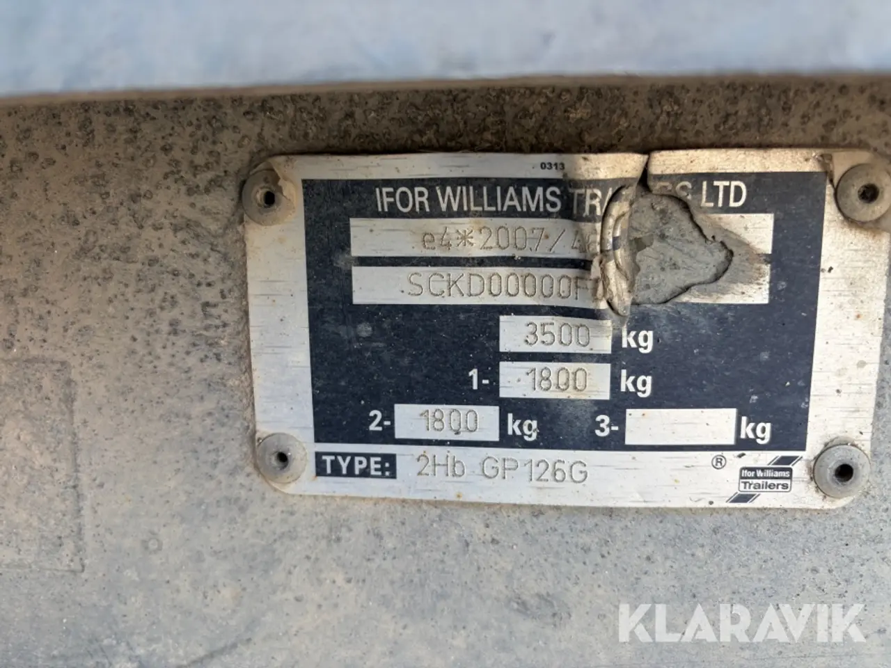 Billede 5 - Maskintrailer Ifor williams GP, 126R BJ1815