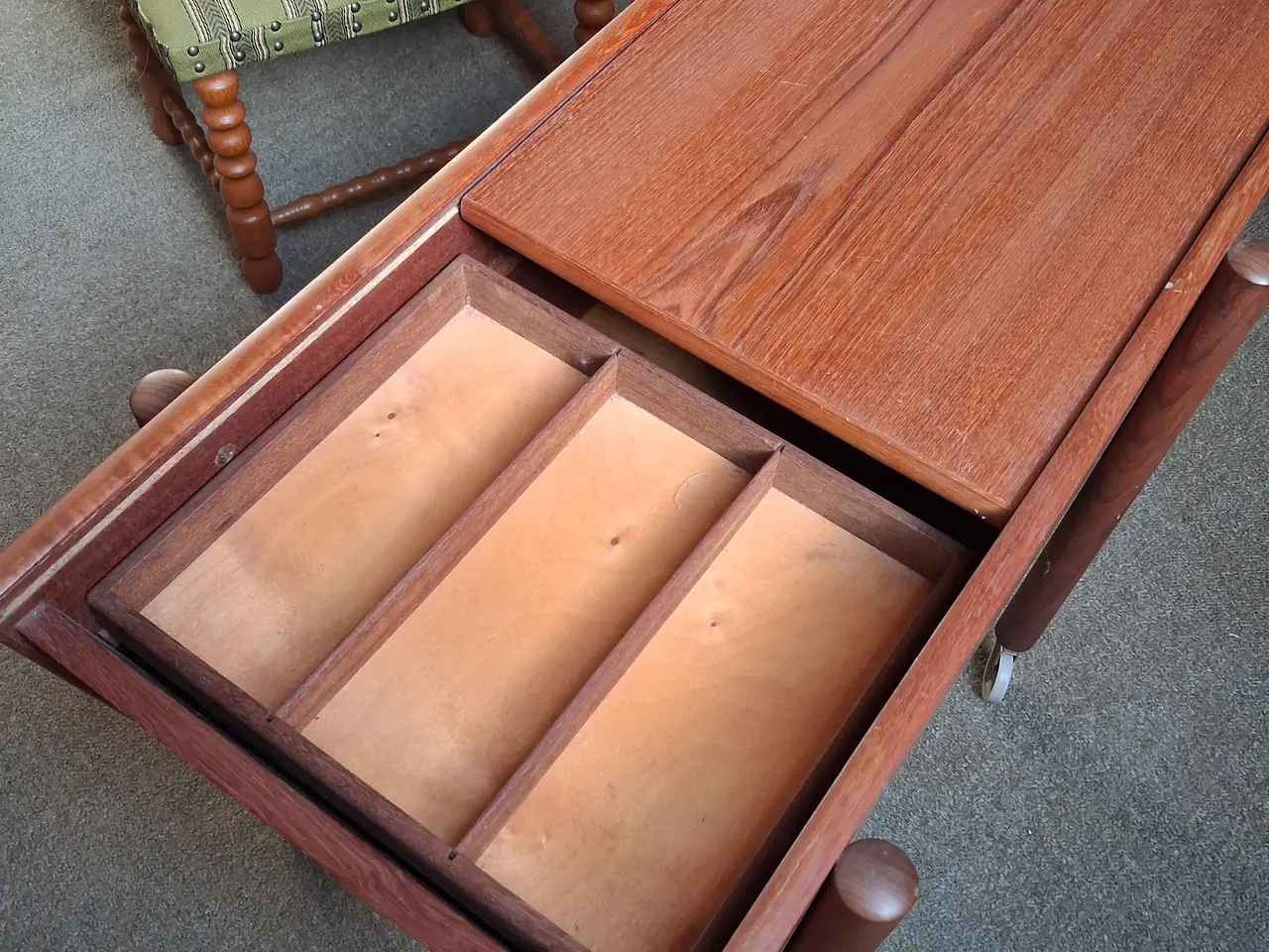 Billede 4 - Vintage/retro sybord i teak træ