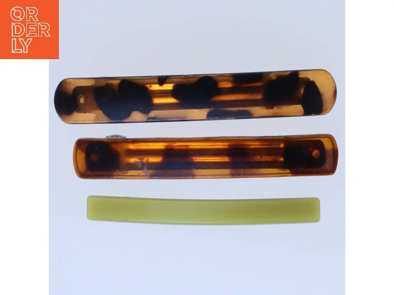 Billede 1 - Hårspænde i tortoiseshell design (str. 9 cm og 8,5 cm og 7,5 cm)