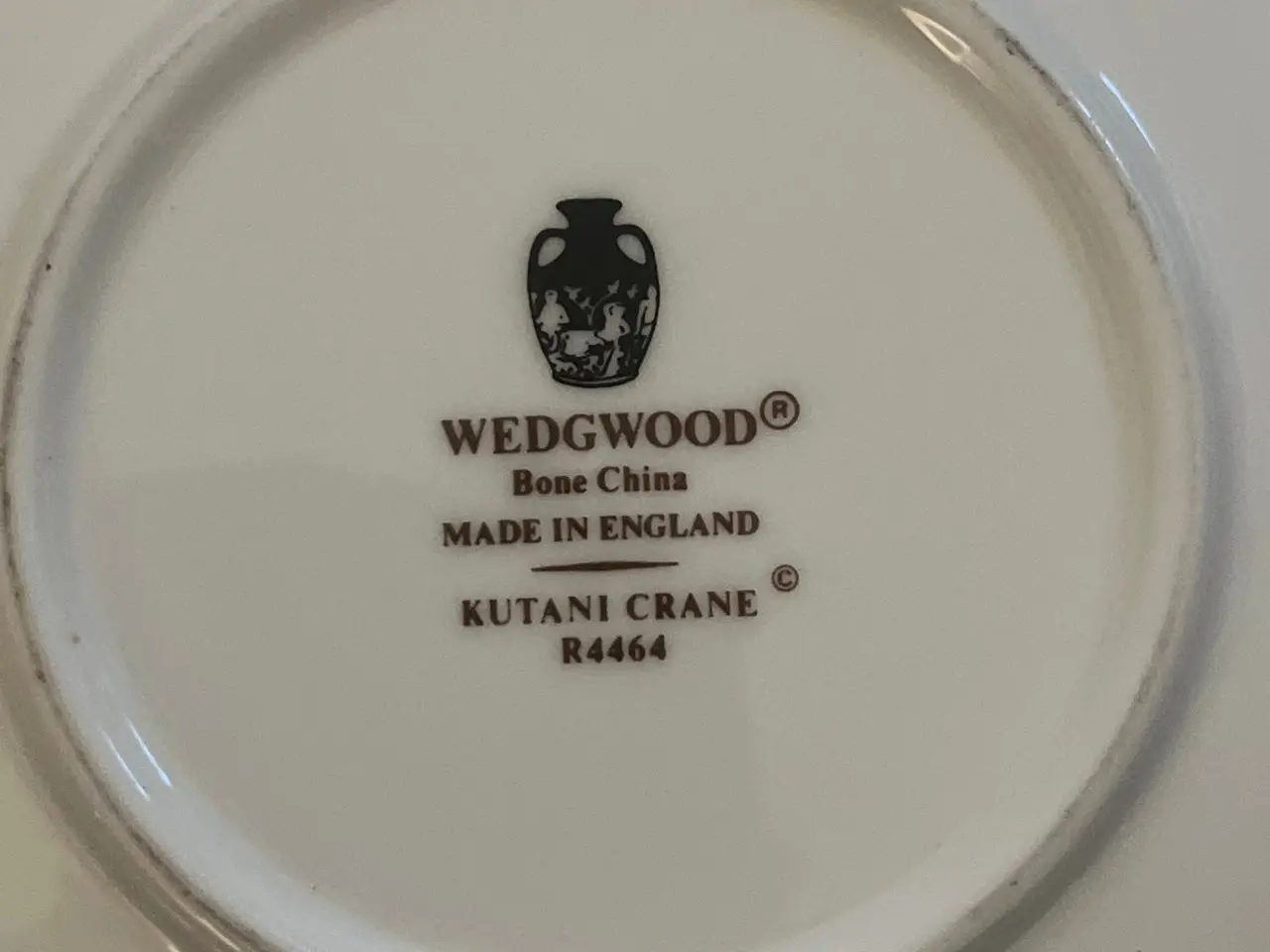 Billede 4 - 6 x Wedgwood Kutani Crane underkopper med blomsterdekoration