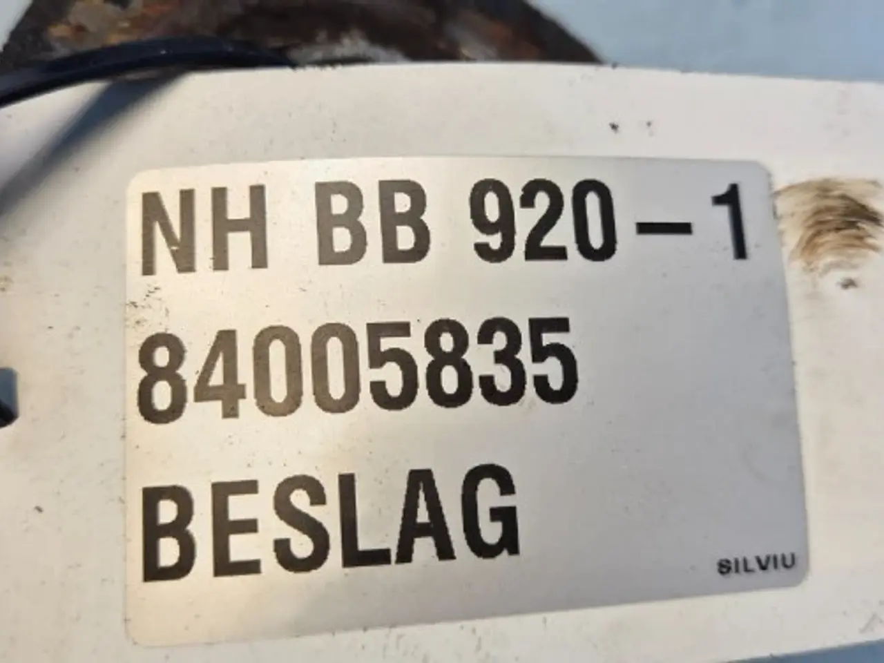 Billede 10 - New Holland BB920 Beslag 84005835