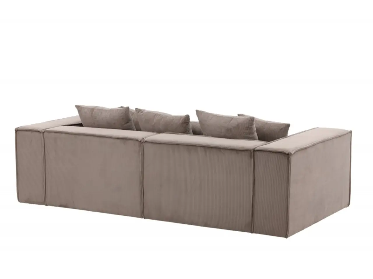 Billede 12 - Gillholmen 3 personers Sofa  - Brun Fløjl