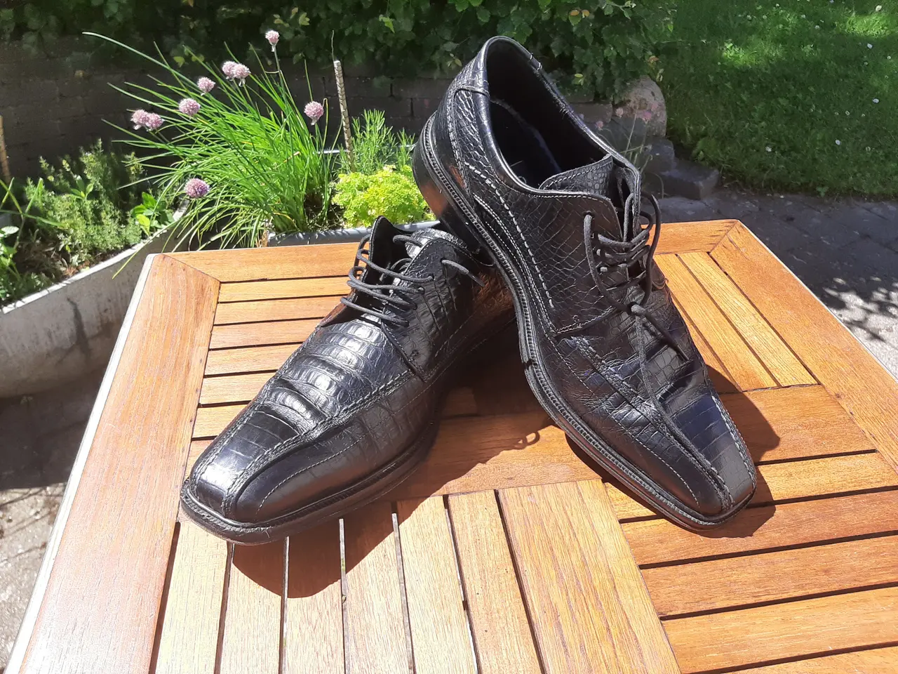 Billede 2 - ECCO Classic design i krokodillelook ægte læder 45