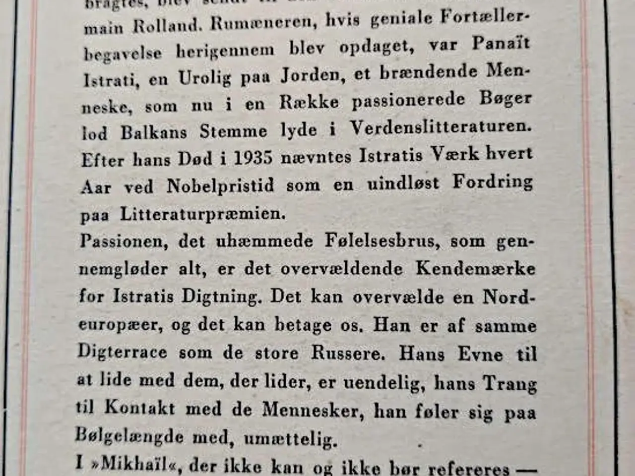 Billede 2 - Panait Istrati: Mikhail - 1.udg Carit Andersen
