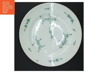 Dekorativ tallerken med blomsterdesign (str. Ø 23 cm)