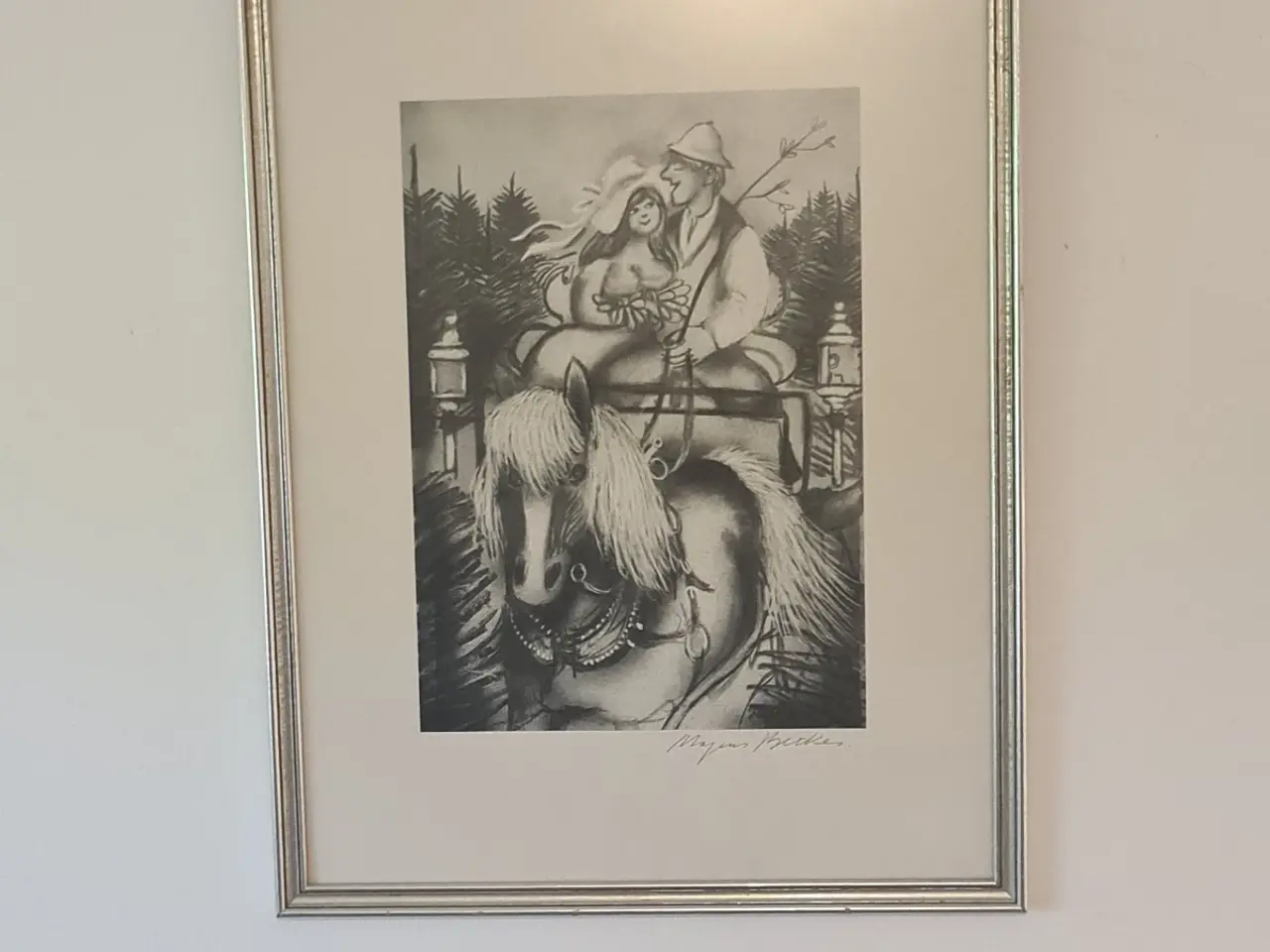 Billede 2 - Mogens Becker – signeret grafisk værk.