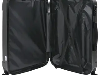 Kuffert sæt 3 stk Mørkegrå 50 x 31 x 78 cm ABS plastik, stål