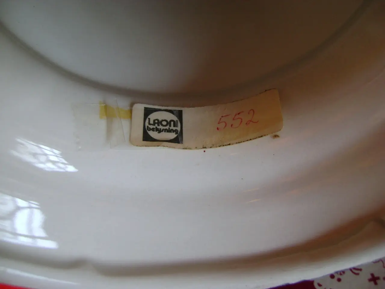 Billede 4 - 1 stk Retro Bordlampe med Plisseskærm højde 60 cm