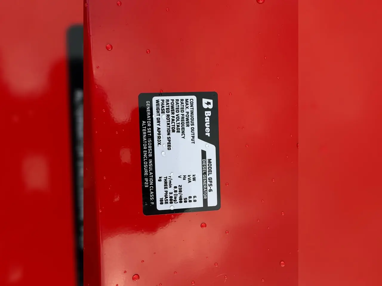 Billede 10 - Bauer GFS-6 Kvalitets Bauer 8KVA generator