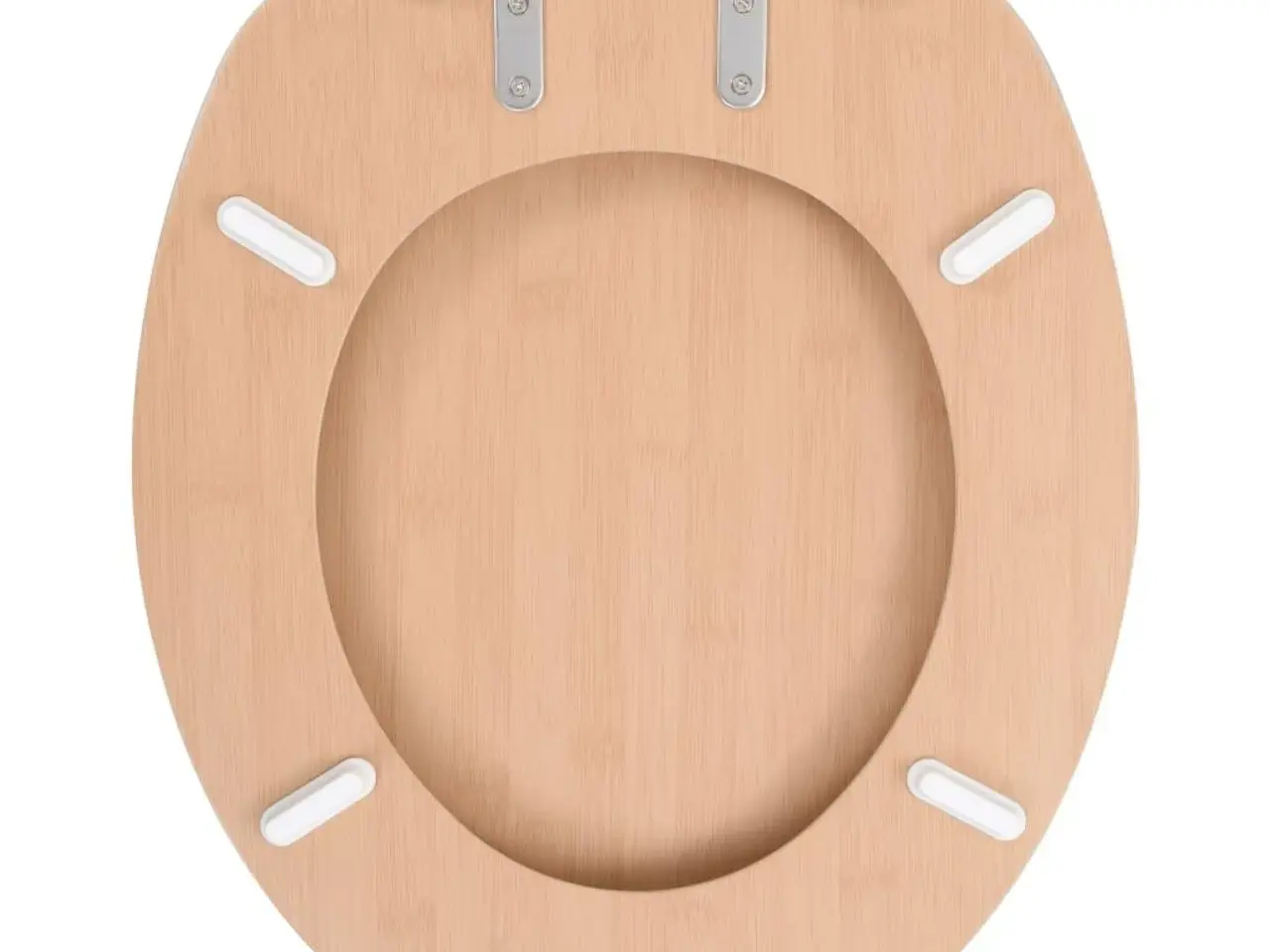 Billede 5 - Toiletsæde med soft close - MDF i lyst bambusdesign