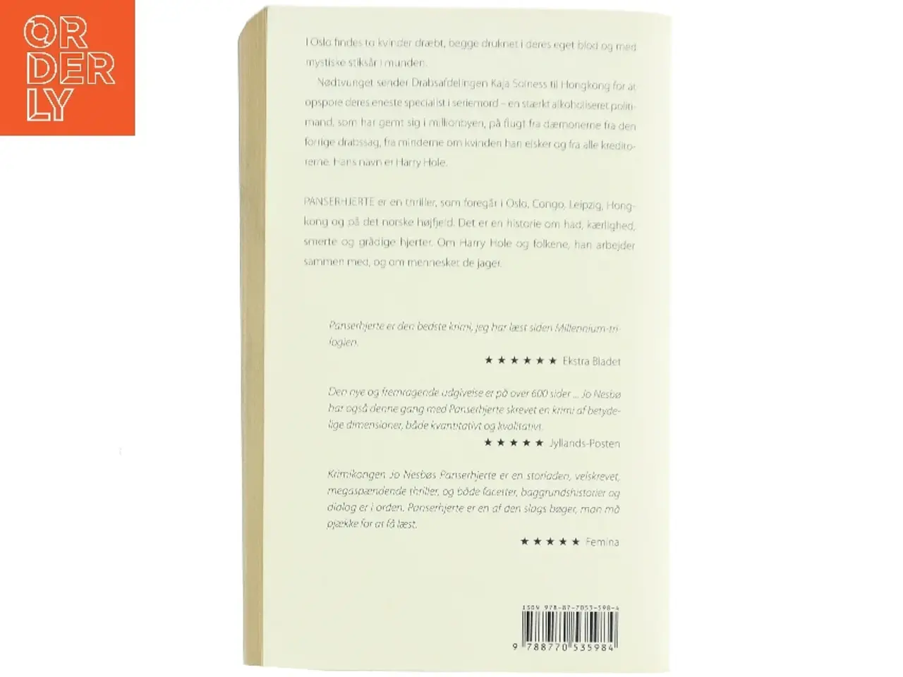 Billede 2 - Panserhjerte af Jo Nesbø (Bog)
