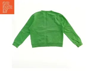 Grøn sweatshirt med tryk fra Mads Nørgaard (str. 140)