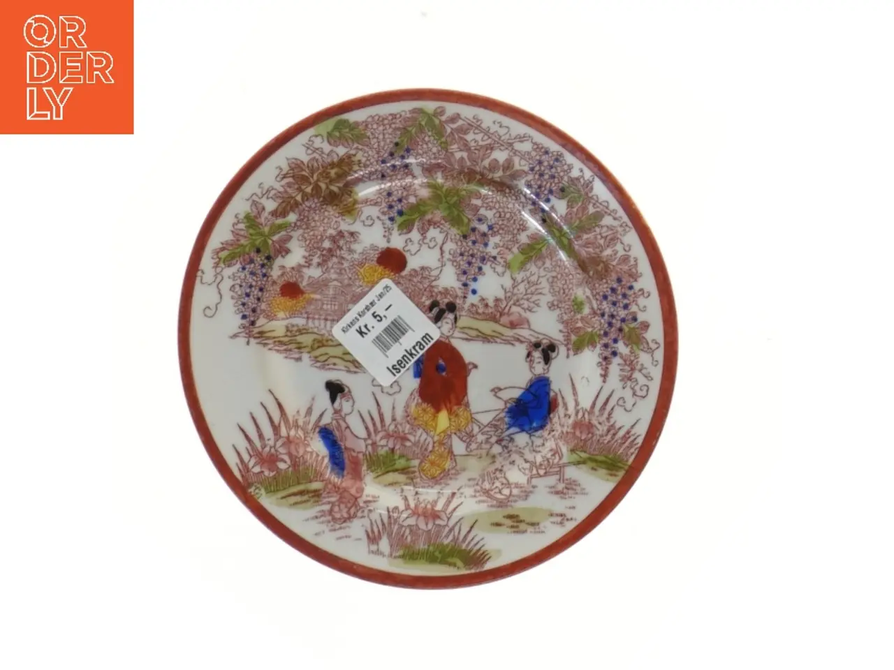 Billede 2 - Dekorative tallerkener med orientalsk motiv (str. Ø 15,5 cm)