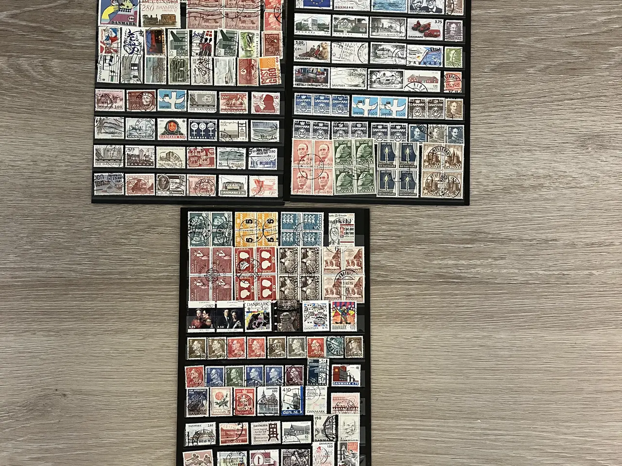 Billede 3 - 815 stk Dsnske frimærker, 4-blok, arkrest, samttyk