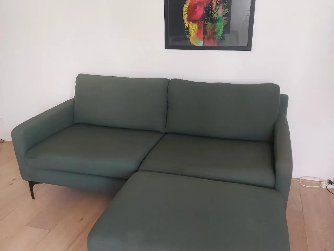 Billede 2 - Fin lille sofa med chaiselong 
