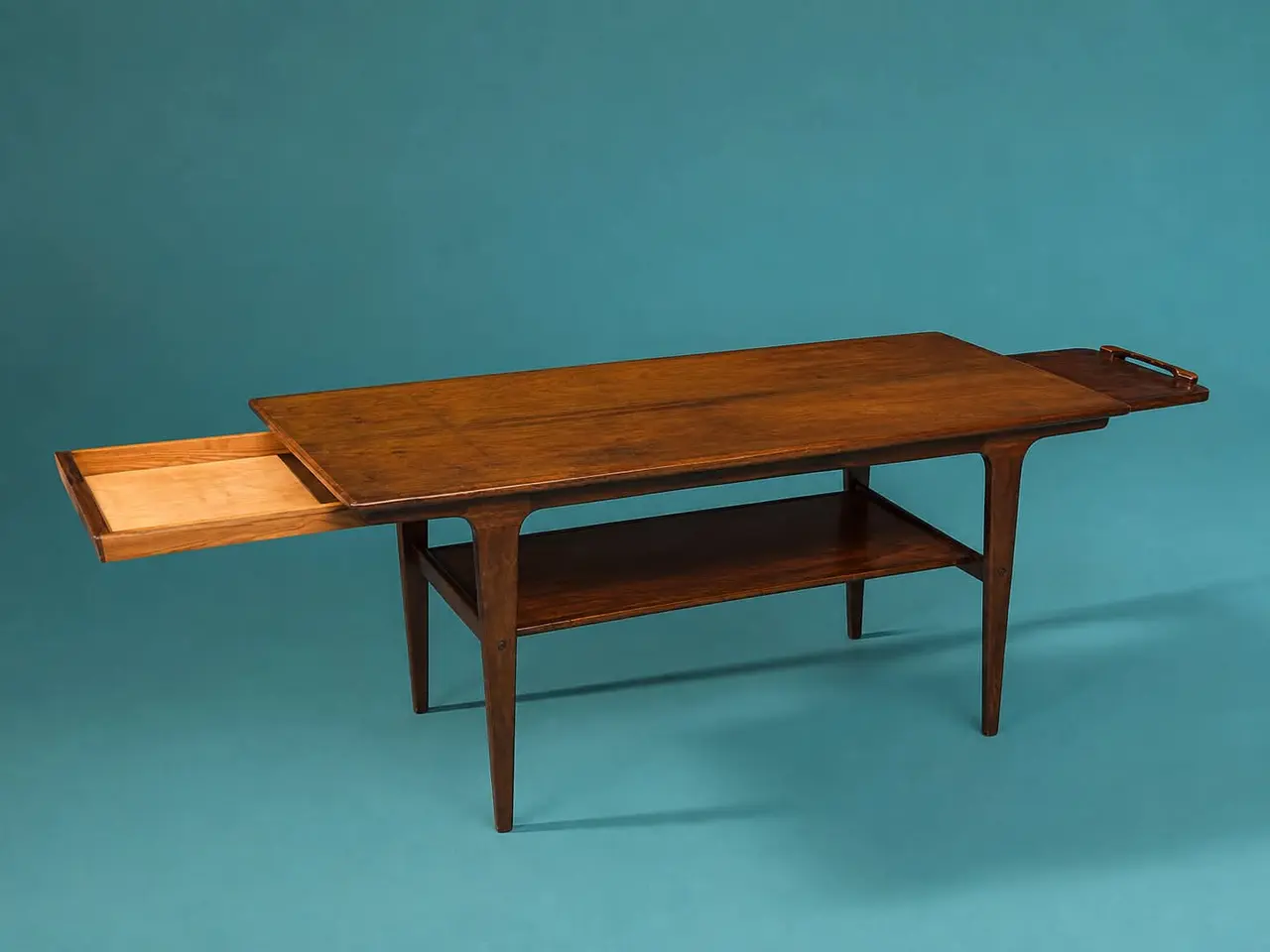 Billede 1 - Flot vintage sofadesignbord i teak – elegant og 