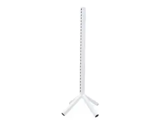 Alu støtte 24mm nøglehul hvid
