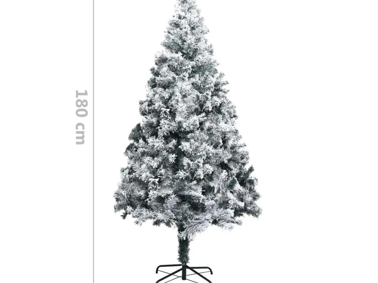 Billede 6 - Kunstigt juletræ med sne 180 cm PVC grøn