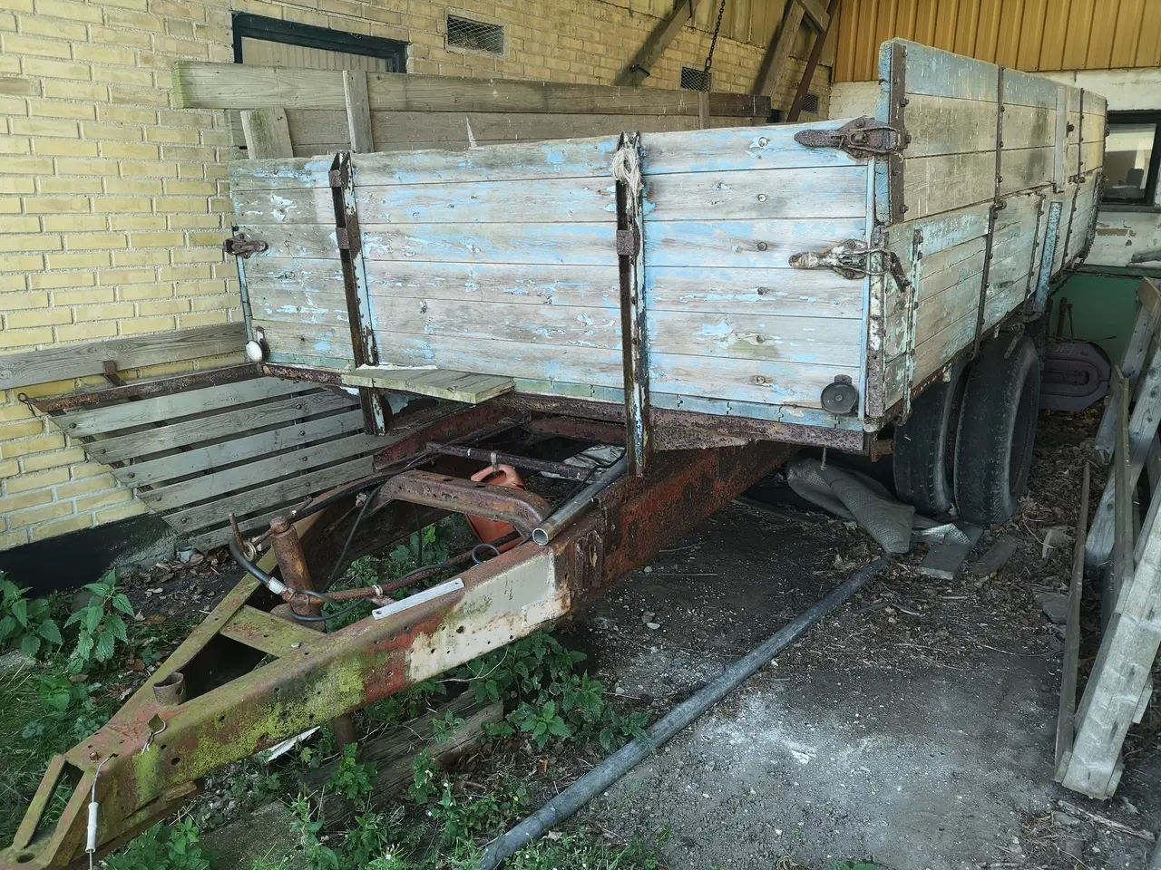 Billede 1 - Landbrugsvogn, gummivogn, halmvogn m/trevejstip