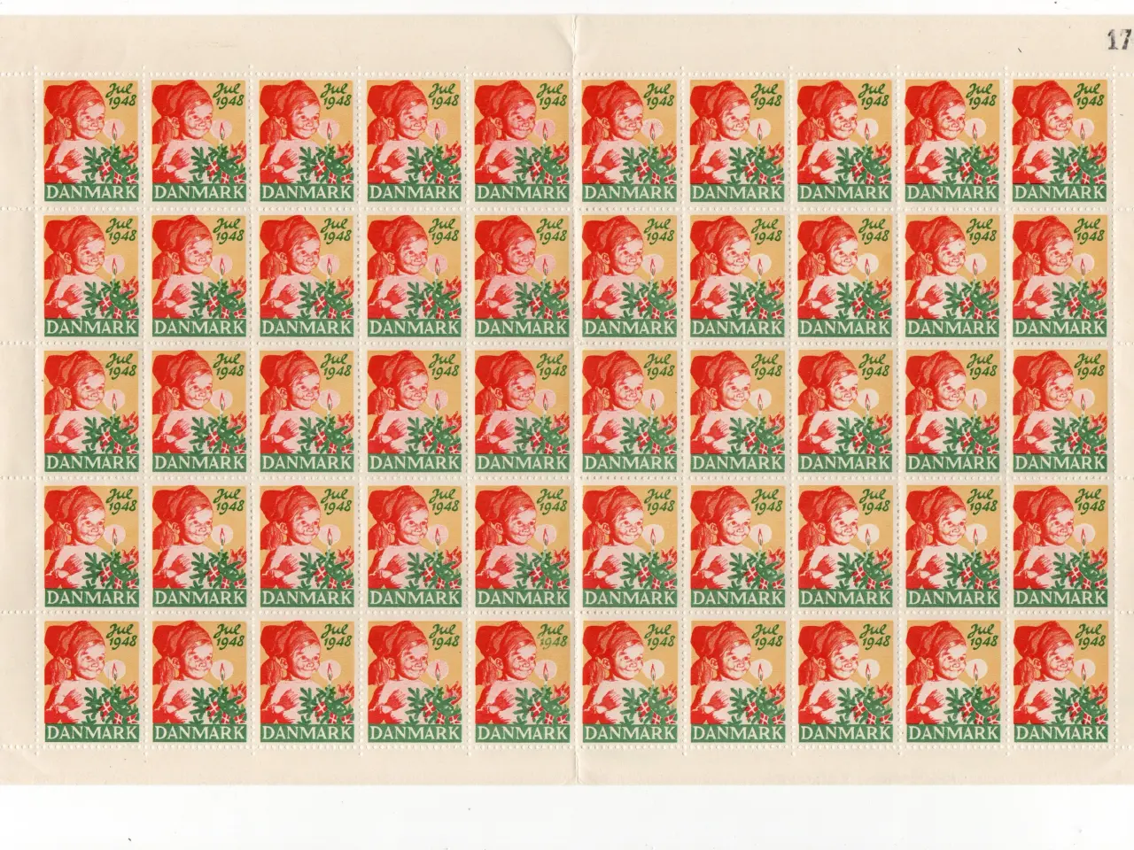 Billede 1 - Juleark helark 1948 DK
