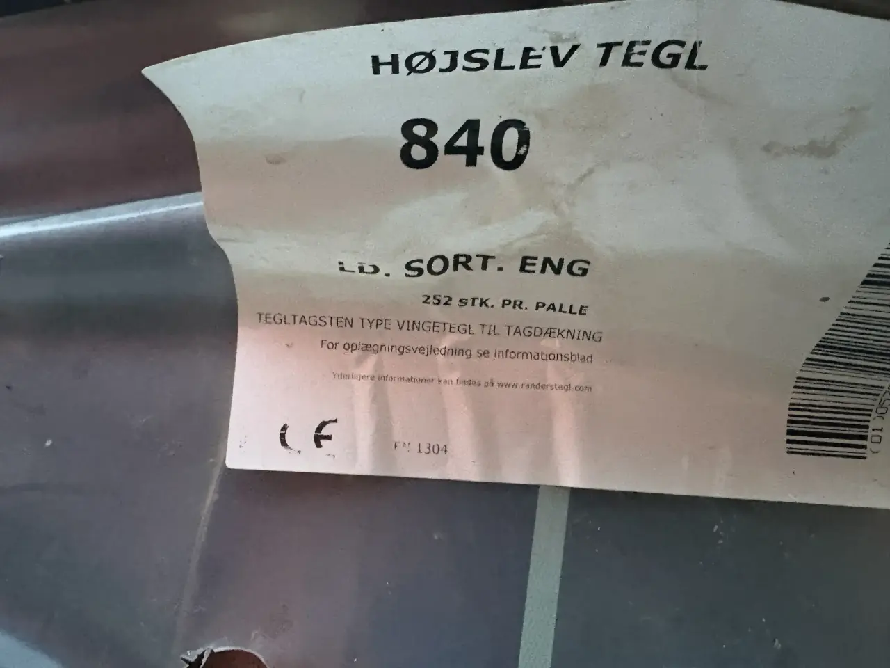 Billede 1 - Højslev lille dansk format sort egroberet.