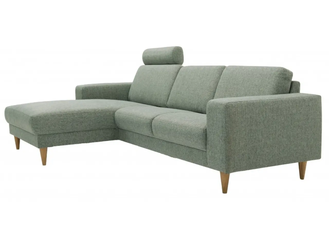 Billede 5 - Hjort Knudsen Hadsten chaiselong sofa venstrevendt Grøn stof